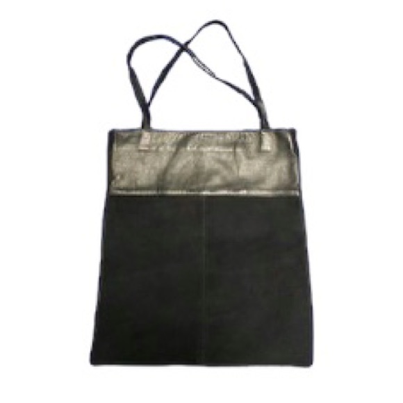 Pittards England Leather& Suede Tote Book Bag EUC - Picture 1 of 12